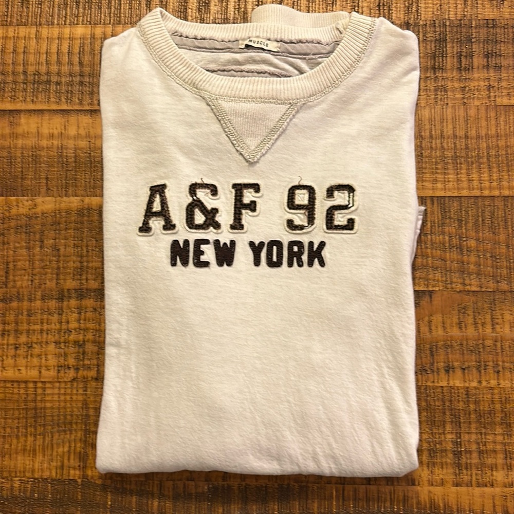 Abercrombie & Fitch Long Sleeve Cream Color Shirt Size S